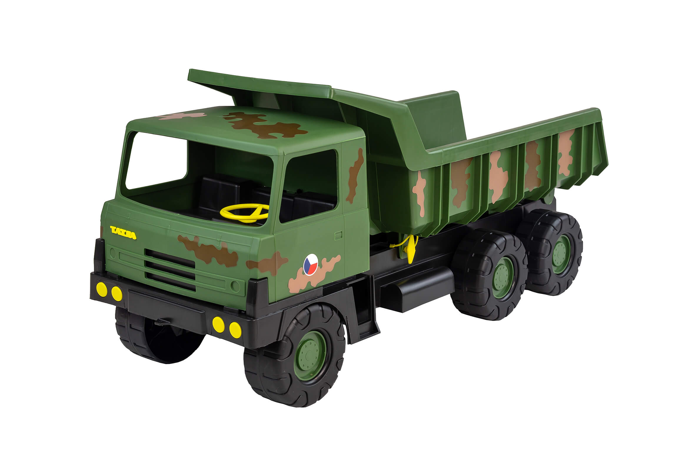 Dětské nákladní auto -- Vojenská verze II - s maskovacími nálepkami - novinka roku 2018
